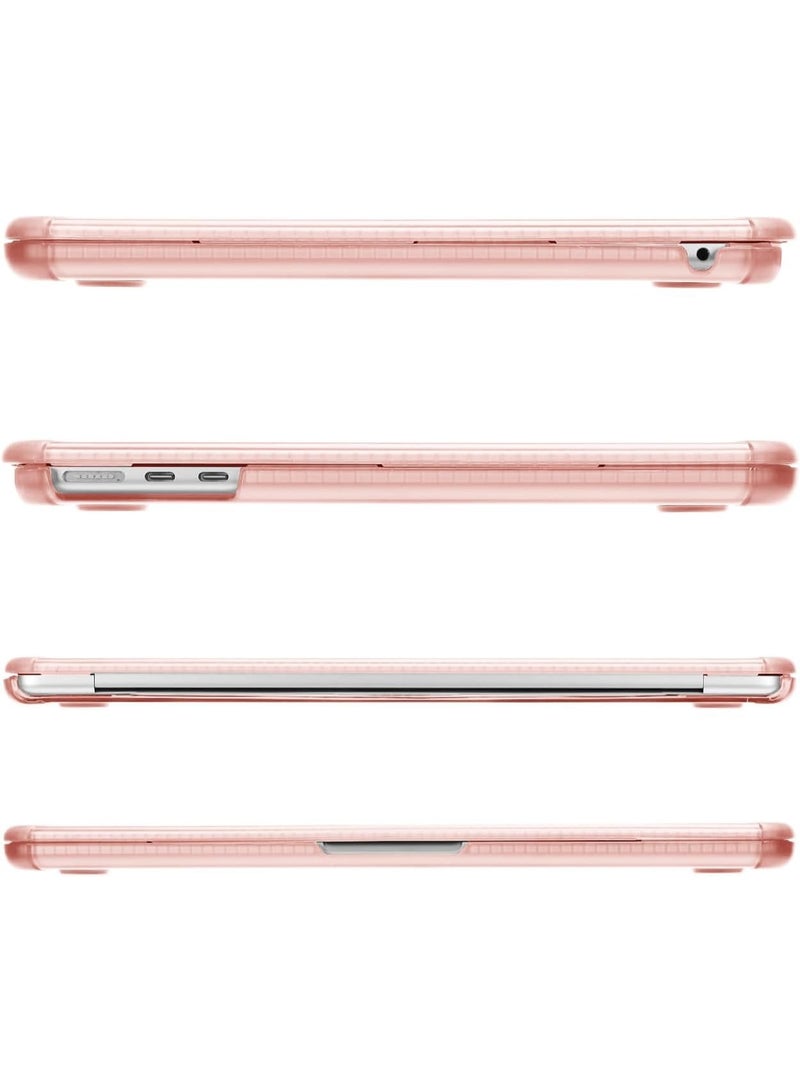 سيوسي Laptop Case for MacBook Air 15 inch, Hard Shell Laptop Cover with Keyboard Cover, TPU Bumper Protective Mac-Book Skin, Anti-Cracking & Anti-Fingerprint Design for Office, School Use (Pink) - Image 4